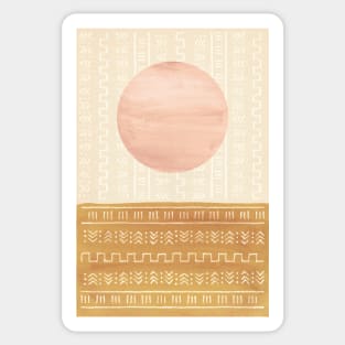 Abstract boho sunset Sticker